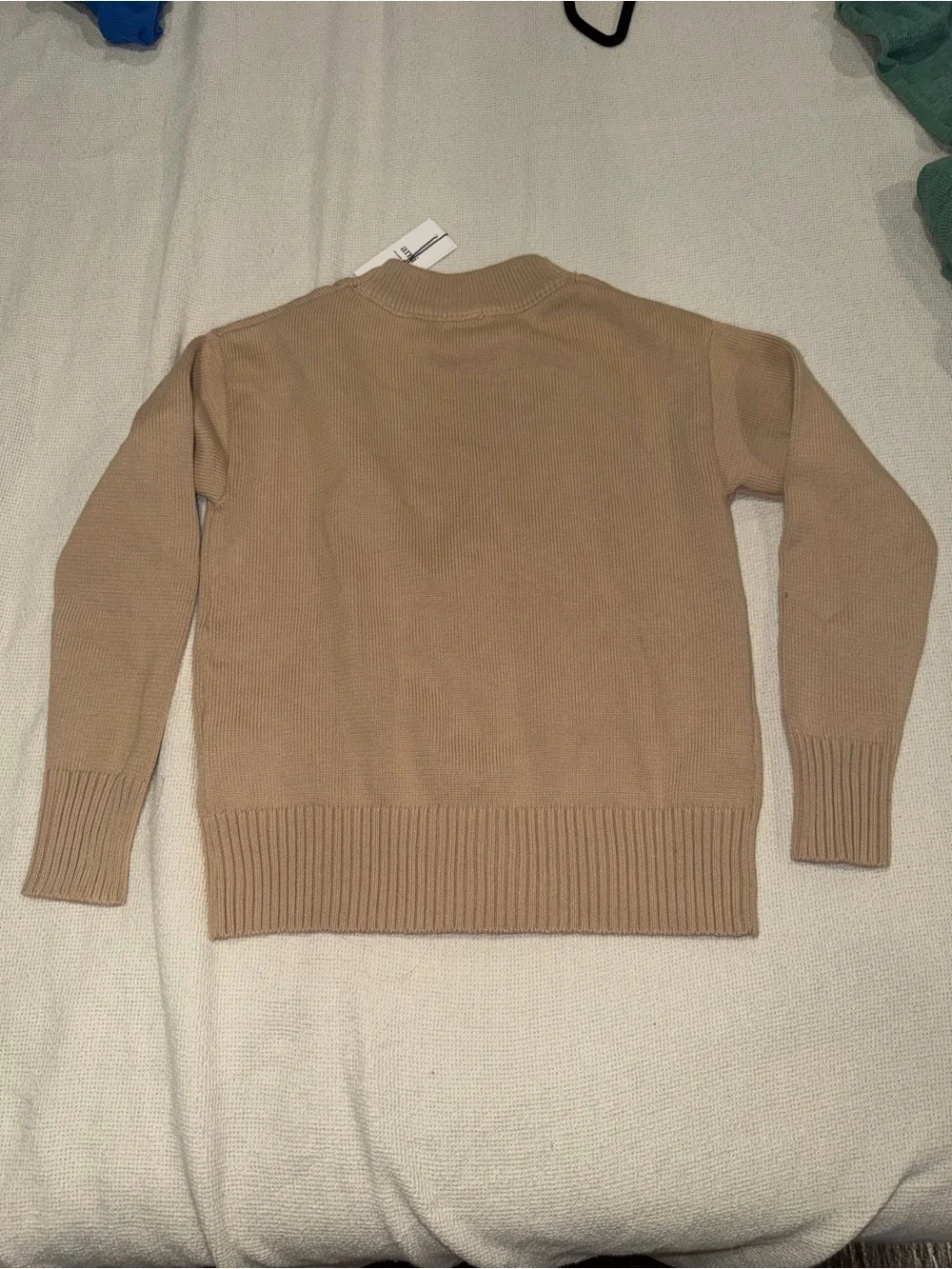 Ami Beige Cardigan with Red Heart A Logo
